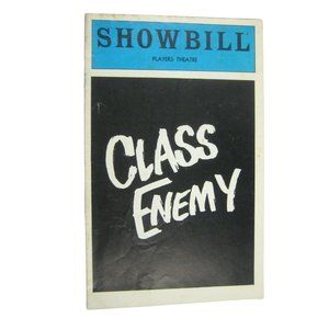 Class Enemy Showbill March 1980 Lonny Price Alvin Silver Nigel Williams Spindell